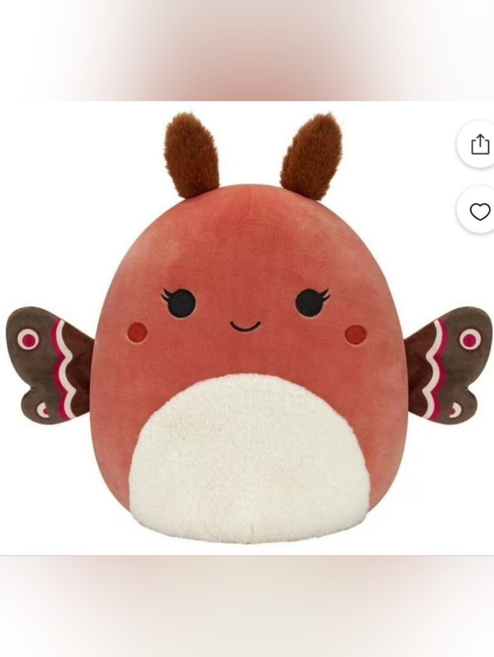 Mirren the 12 inch red moth NWT SQUISHMALLOW